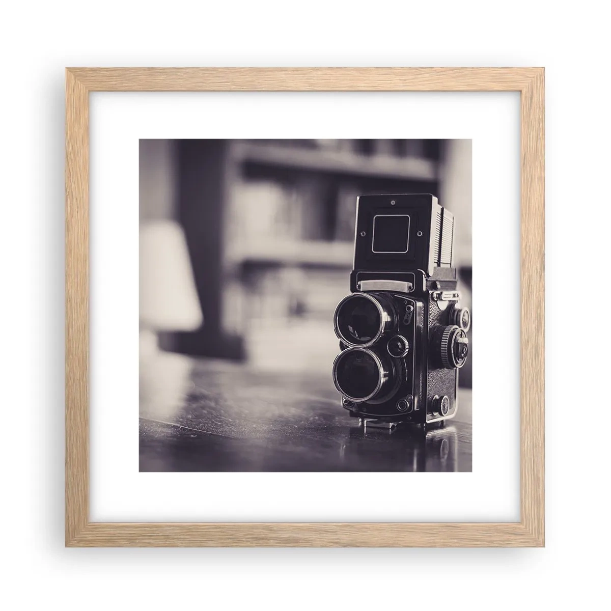 Plakat w ramie jasny dąb - Magia starej fotografii - 30x30 cm