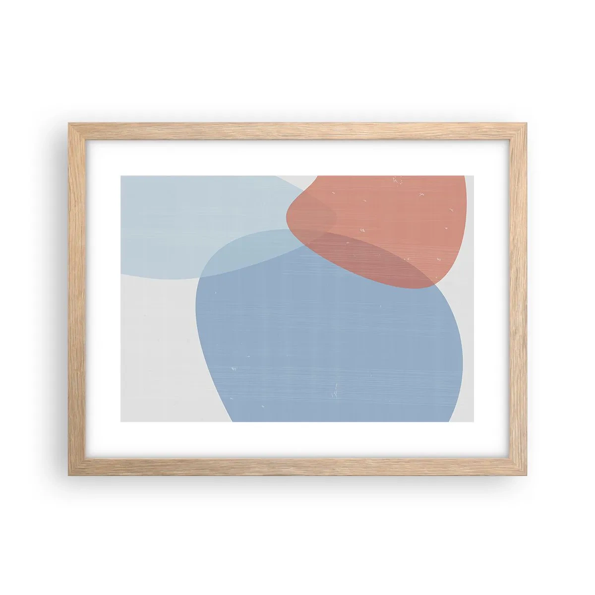 Plakat w ramie jasny dąb - Pastelowe związki - 40x30 cm