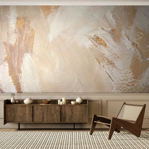Fototapeta Premium Sand - Pastelowa kompozycja - Minimalistyczny, Jasny, Sztuka - 500x350 cm
