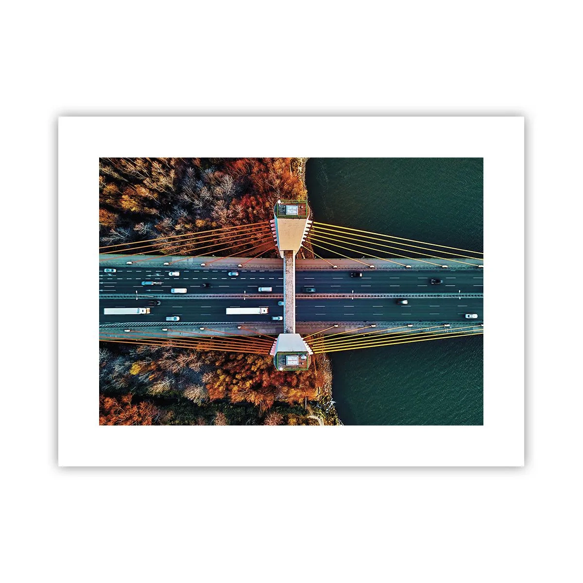 Plakat - ZA wodami, za lasami - 40x30 cm