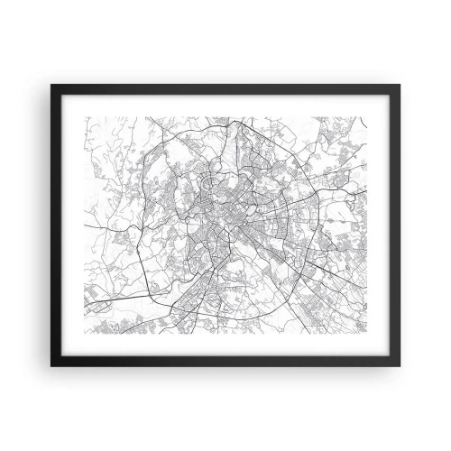 Plakat w czarnej ramie - Rzymski krąg - 50x40 cm