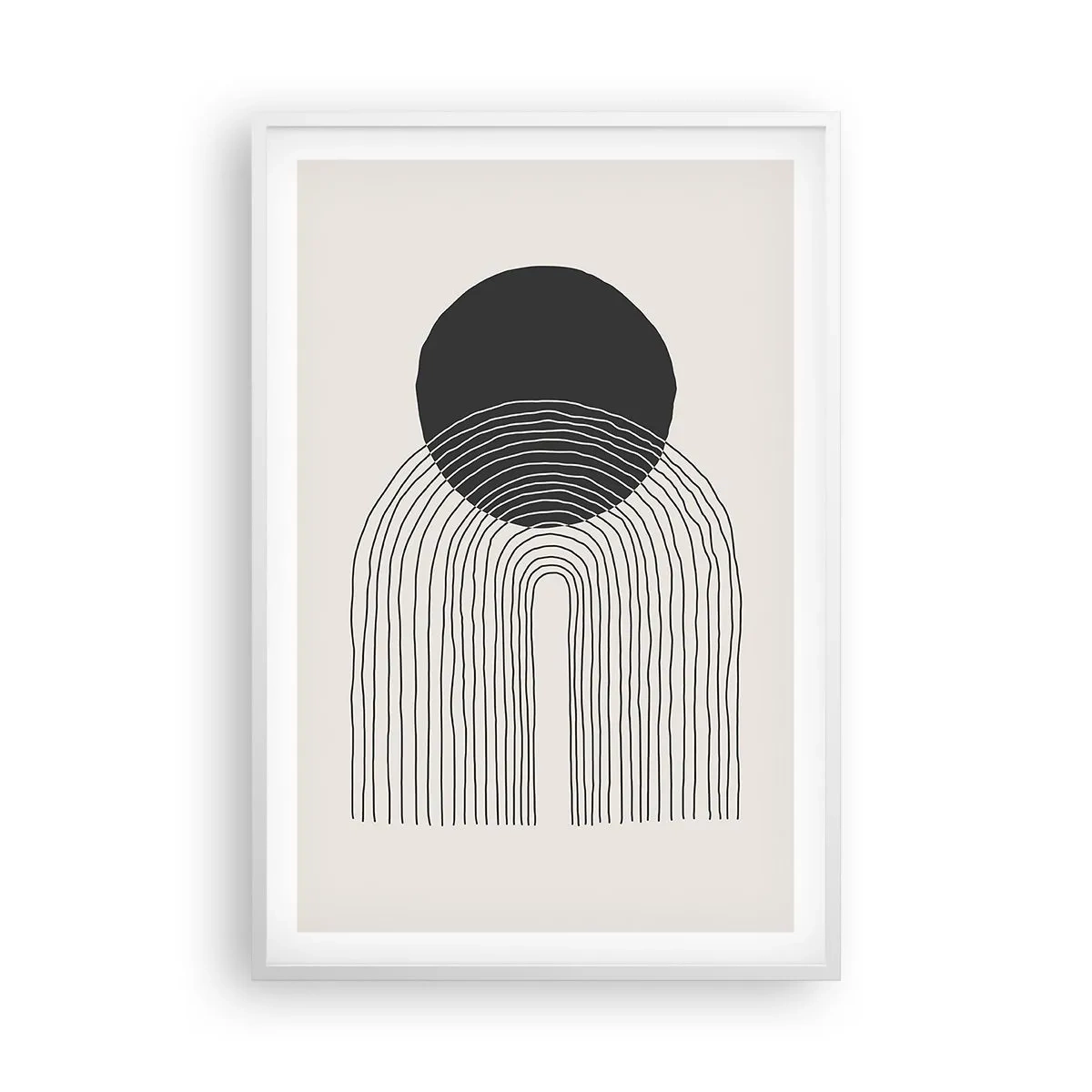 Plakat w białej ramie - Drżenie i pewność - 61x91 cm