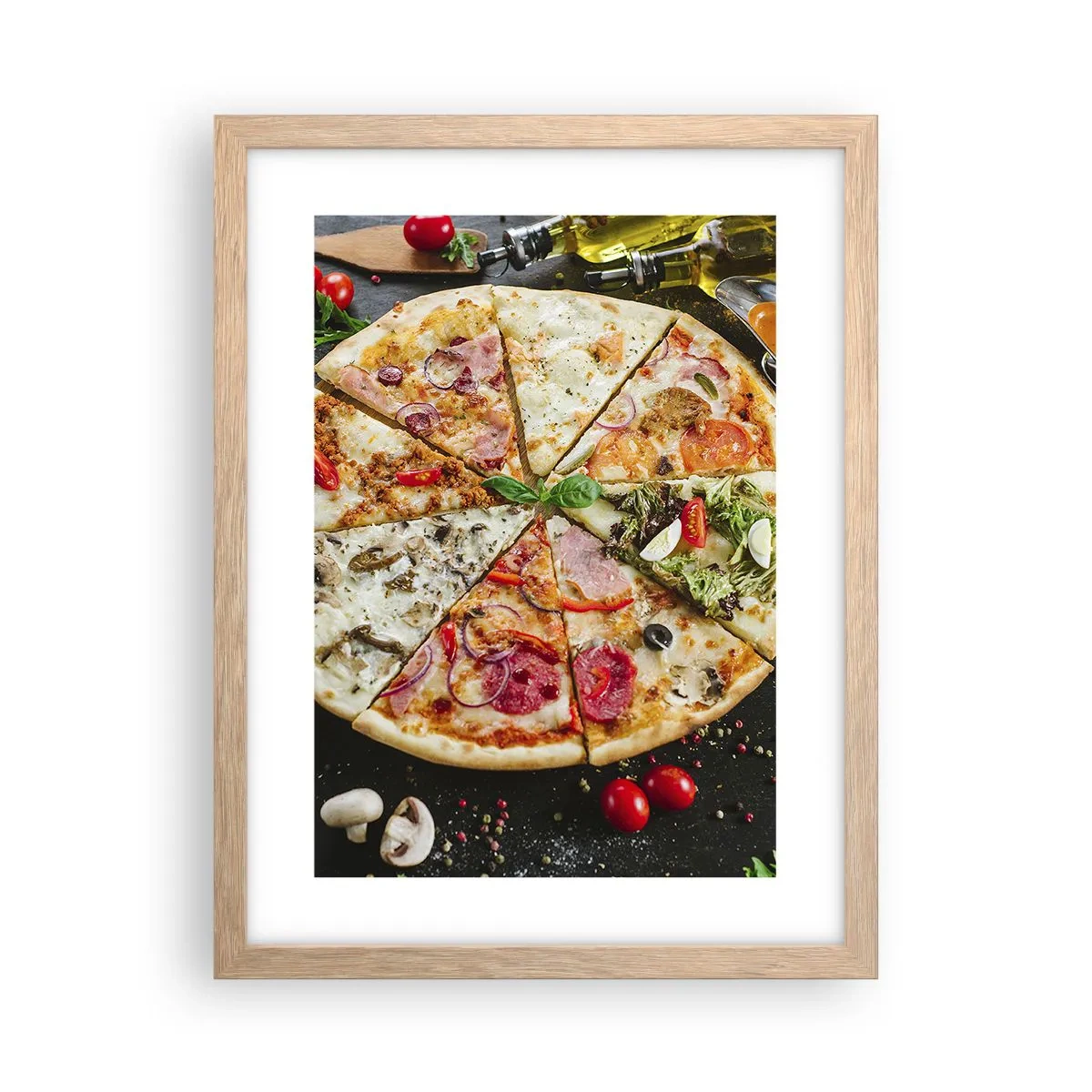 Plakat w ramie jasny dąb - Wachlarz smaków - 30x40 cm