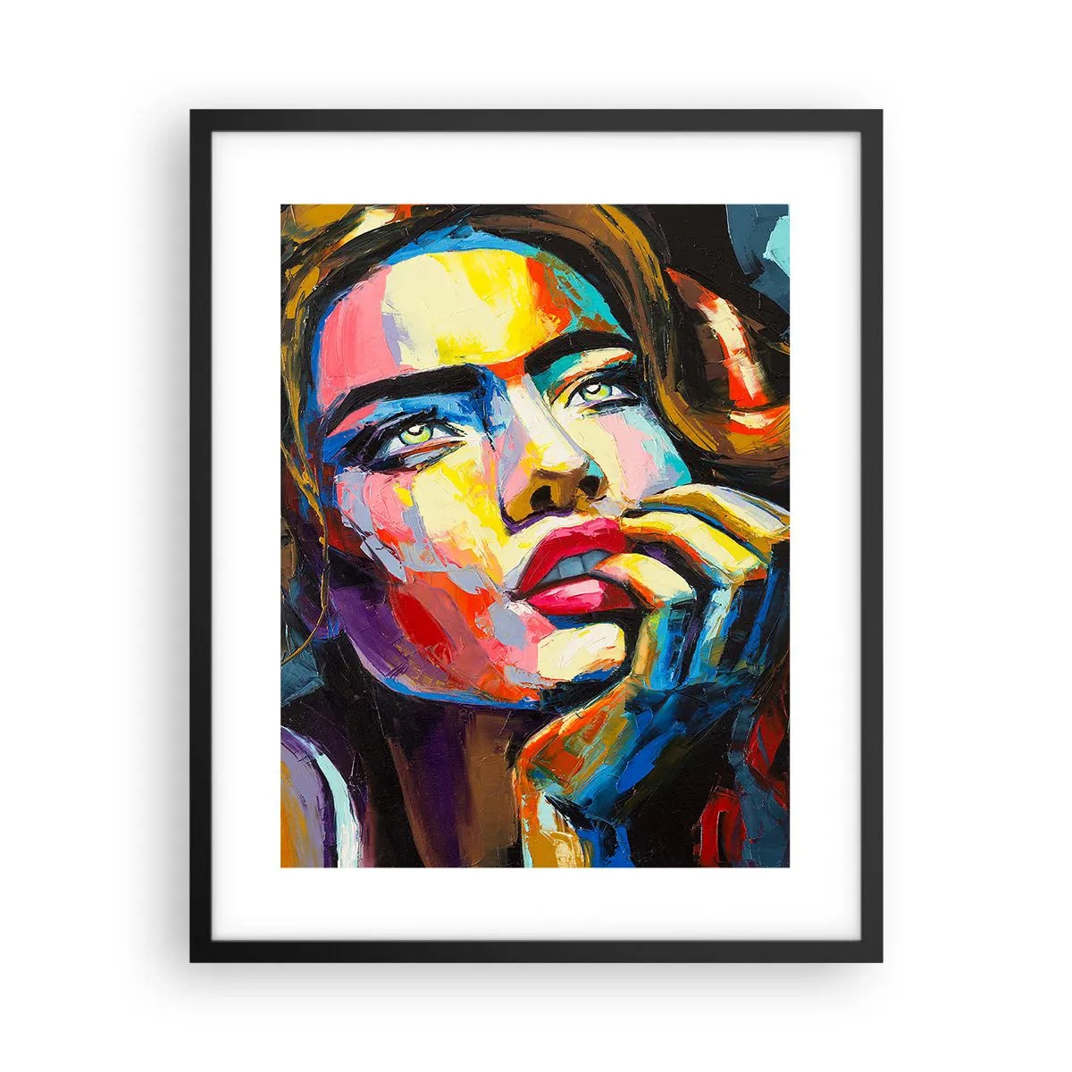 Plakat w czarnej ramie - Marzenia jak ptaki szybują po niebie - 40x50 cm