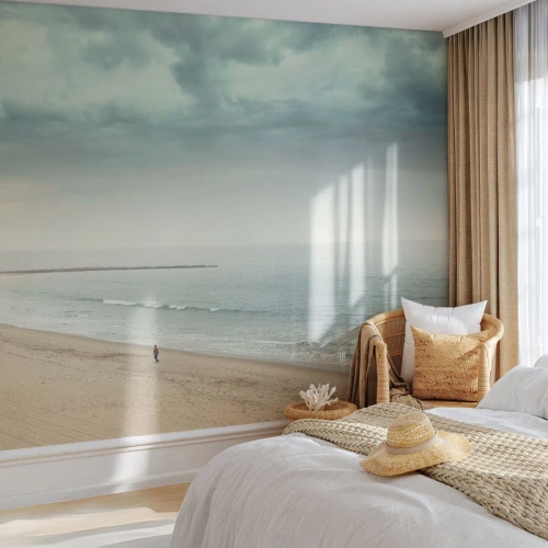 Fototapeta Samoprzylepna Deluxe Sticker - w poszukiwaniu spokoju - Morze, Plaża, Spacer - 200x140 cm