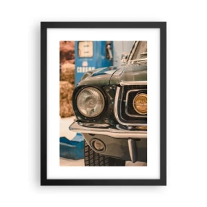 Plakat w czarnej ramie - Spotkanie z legendą - 30x40 cm