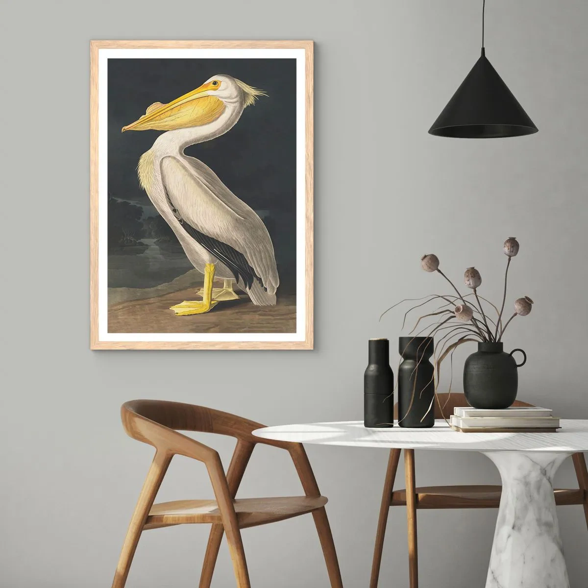 Plakat w ramie jasny dąb - Pełen dumy - 70x100 cm