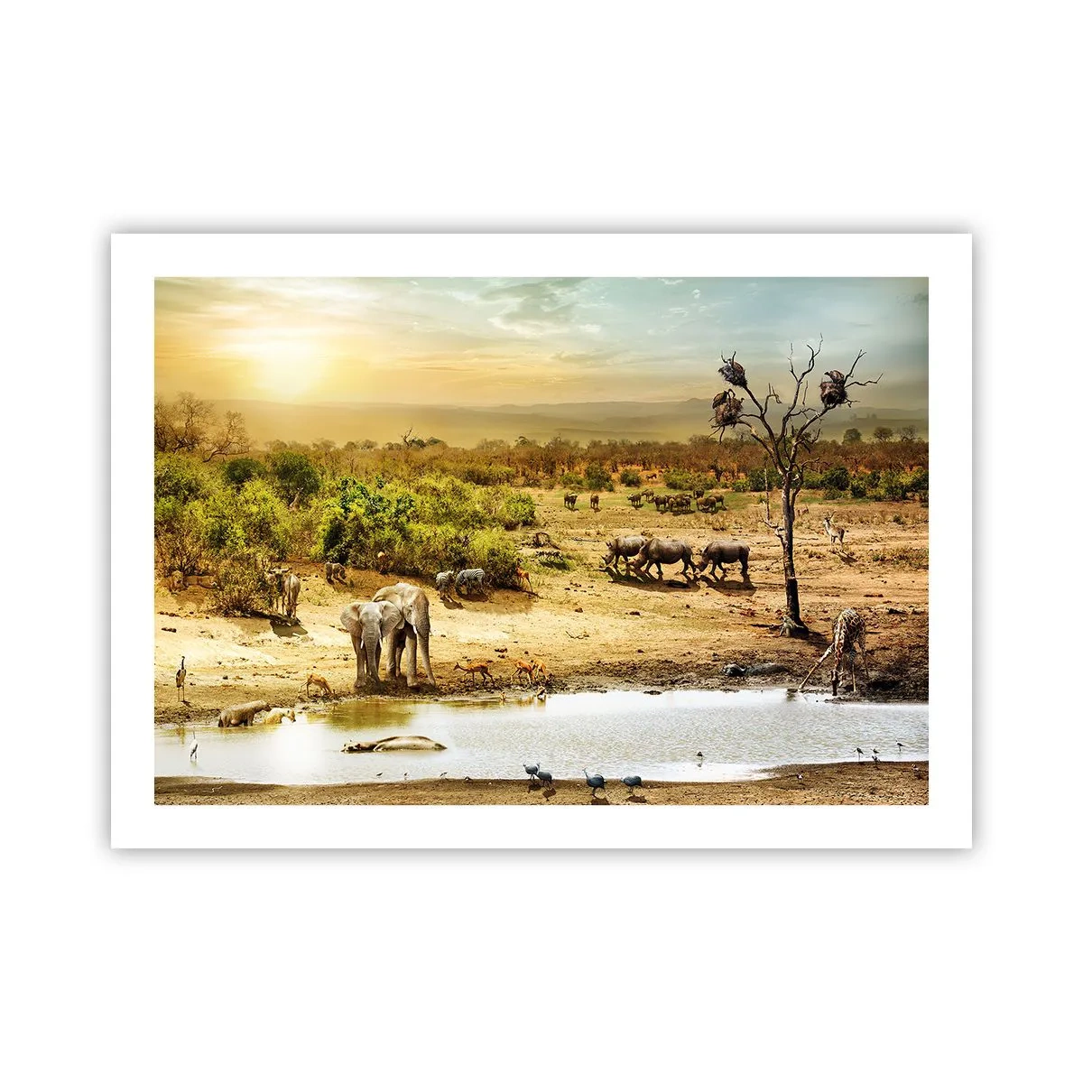 Plakat - "Z Edenu zaś wypływała rzeka…" - 70x50 cm
