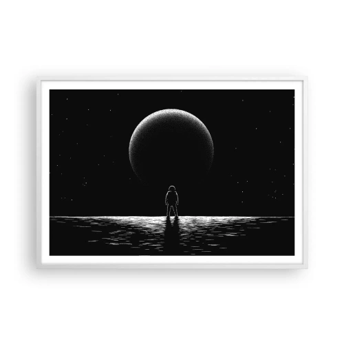 Plakat w białej ramie - Twarzą w twarz - 100x70 cm