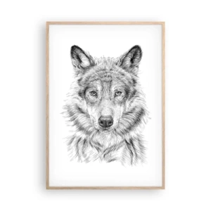 Plakat w ramie jasny dąb - Urodzony przywódca - 70x100 cm