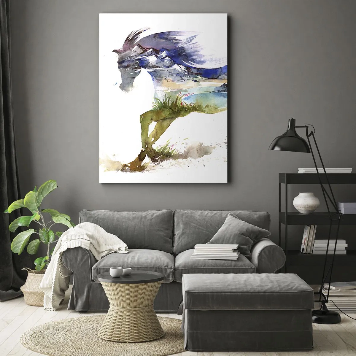 Obraz na płótnie - Z łąki wprost do nieba - 45x80 cm