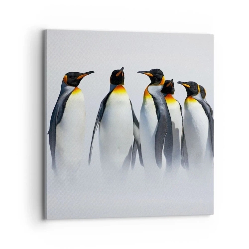 Obraz na płótnie - Spotkanie w wieczorowych strojach - 70x70 cm