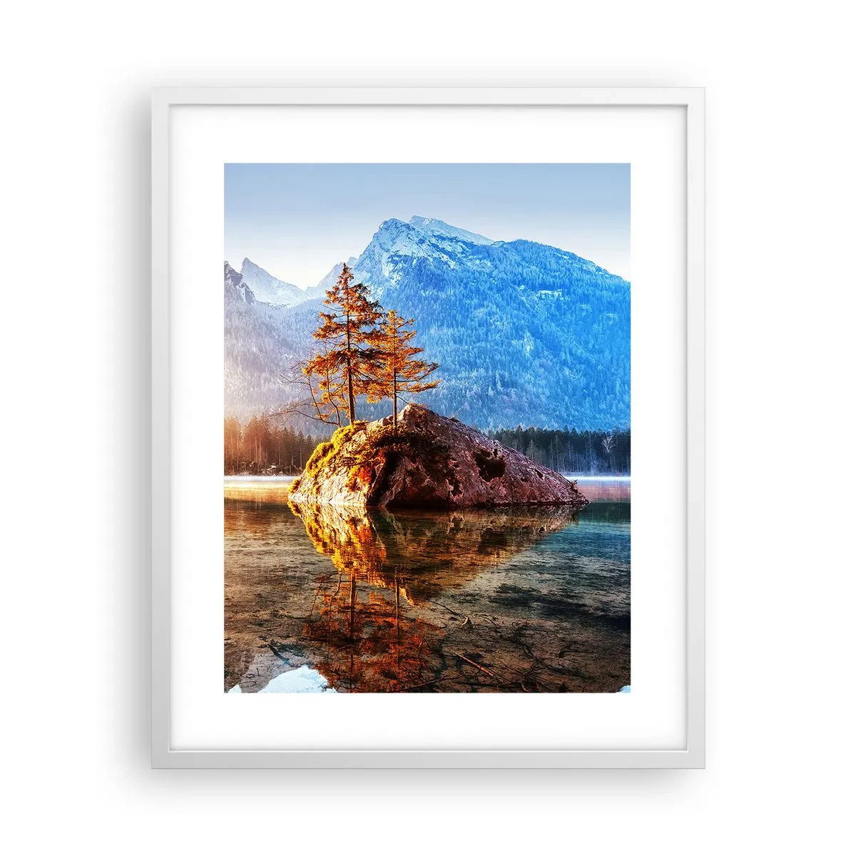 Plakat w białej ramie - Natura w nowym świetle - 40x50 cm