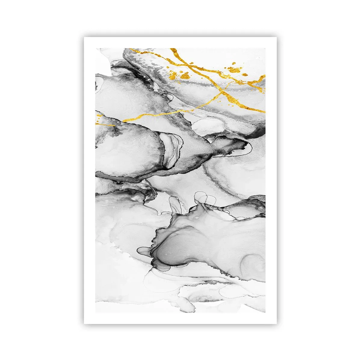 Plakat - Kompozycja z motywem złota - 61x91 cm