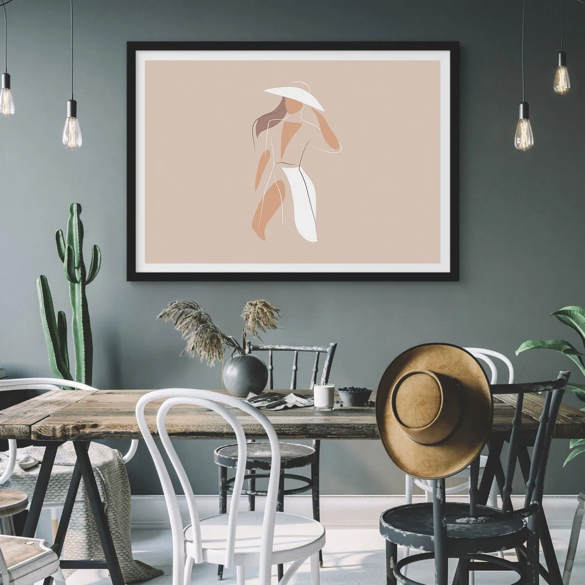 Plakat w czarnej ramie - Moda to zabawa - 50x40 cm