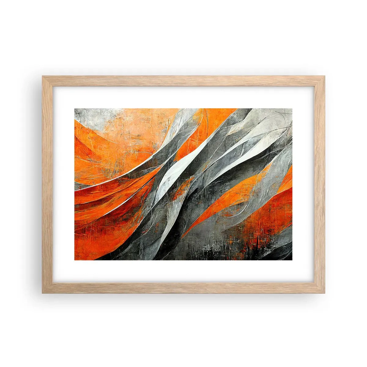 Plakat w ramie jasny dąb - Żar i chłód - 40x30 cm