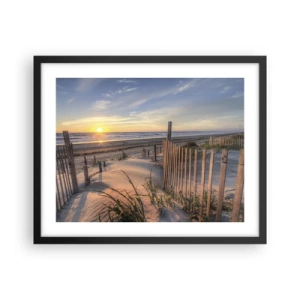 Plakat w czarnej ramie - Blask i cień wiatru - 50x40 cm