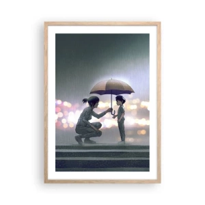 Plakat w ramie jasny dąb - I już jest wszystko dobrze - 50x70 cm