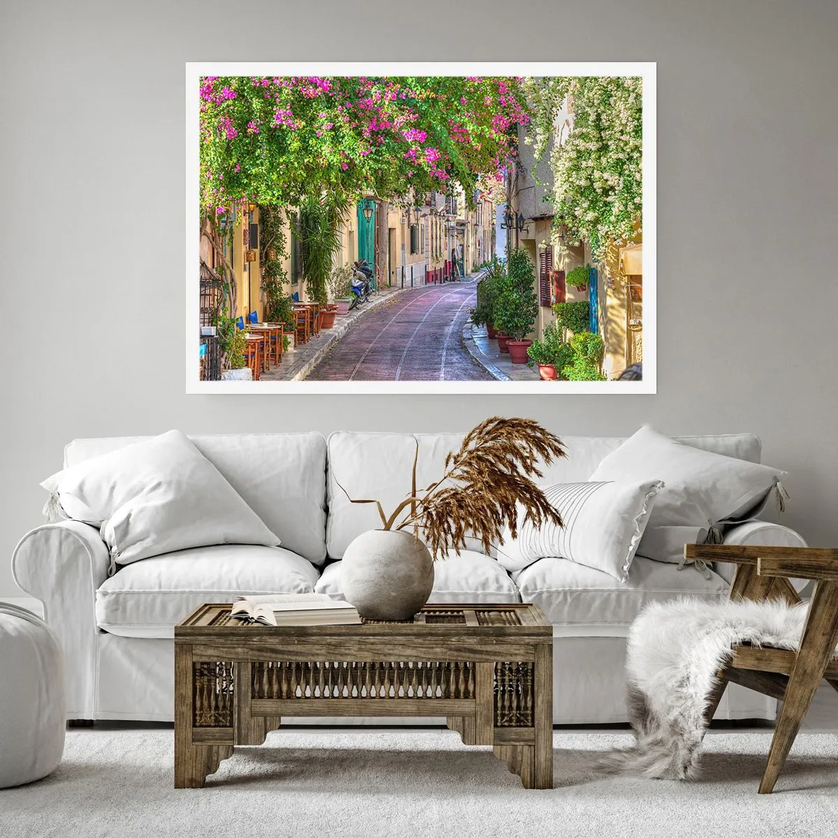Plakat - Kwitnący zaułek - 50x40 cm