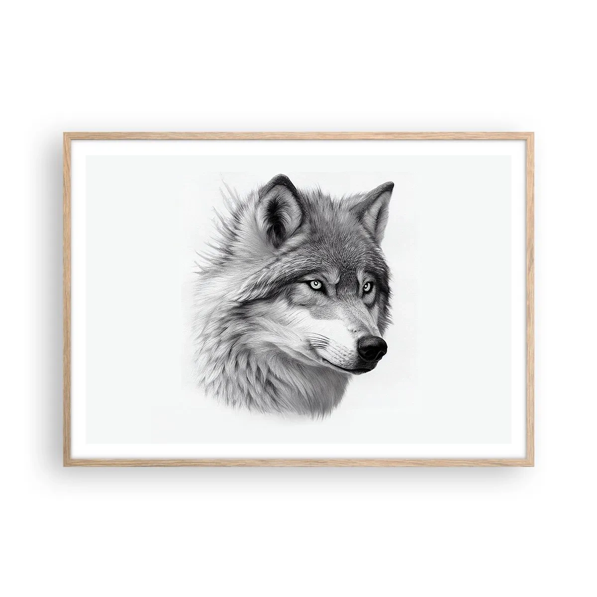 Plakat w ramie jasny dąb - Alfa – bez wątpienia - 100x70 cm