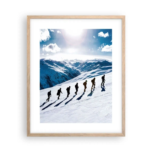 Plakat w ramie jasny dąb - Drużyna zdobywców - 40x50 cm