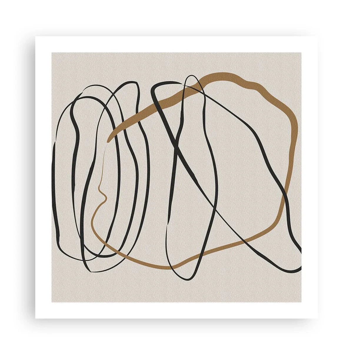 Plakat - Kompozycja – taniec opętaniec - 60x60 cm