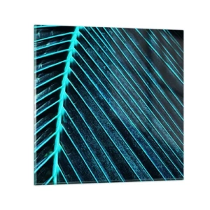 Obraz na szkle - Faktura zieleni - 40x40 cm