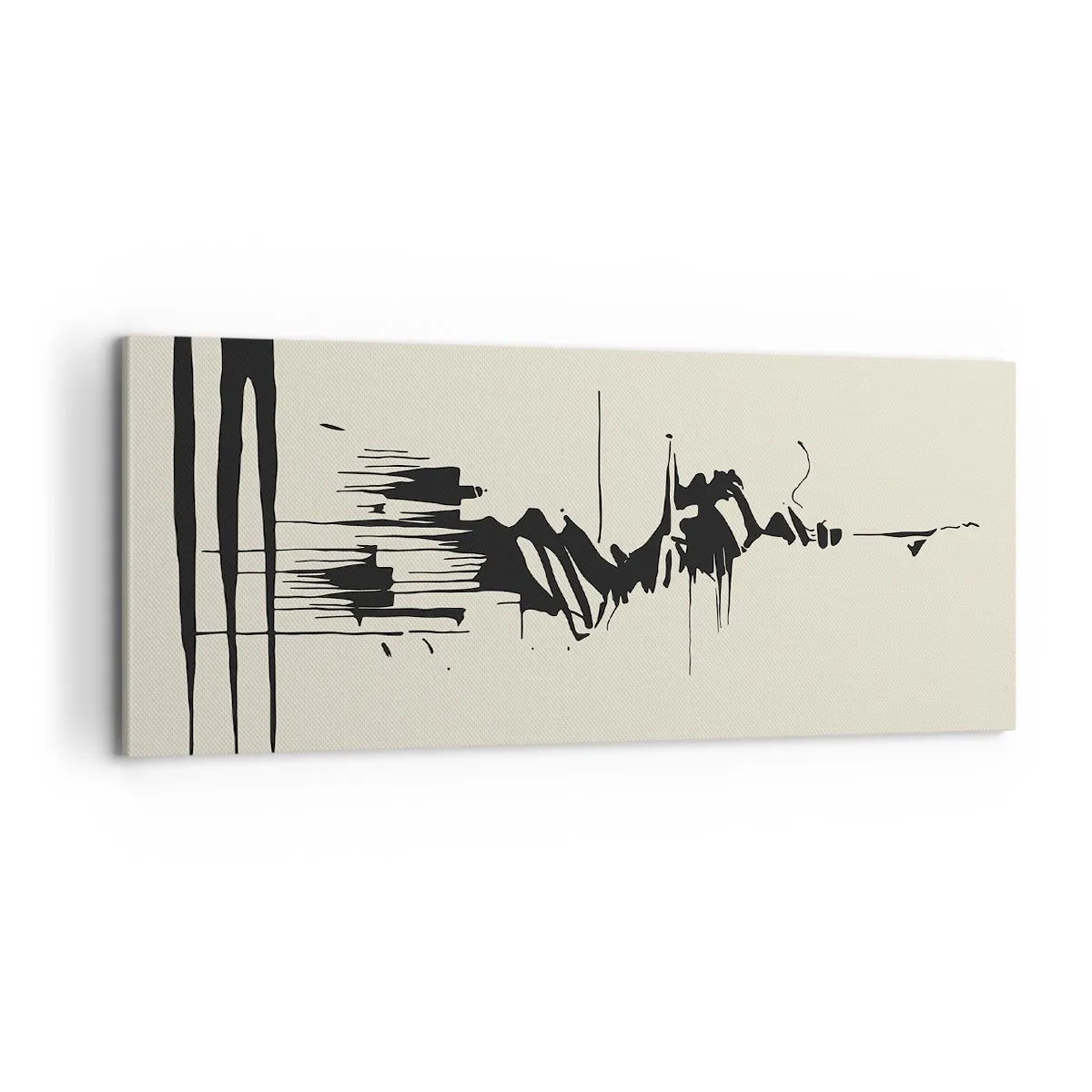 Obraz na płótnie - Abstrakcja pośpieszna - 100x40 cm