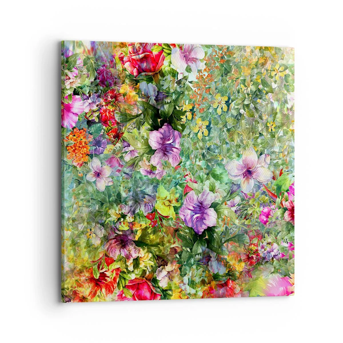 Obraz na płótnie - W kwiaty na zatracenie - 70x70 cm