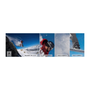 Fototapeta Próbka Premium Canvas - I stałeś się częścią przestrzeni - Krajobraz, Snowboard, Sport - 100x30 cm