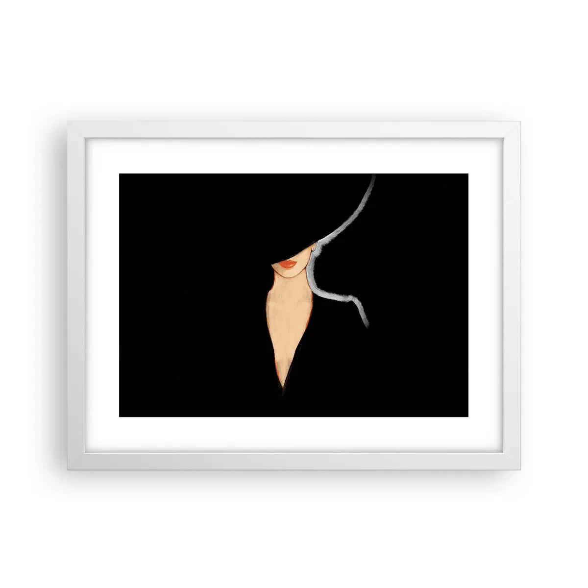 Plakat w białej ramie - Elegancja i styl - 40x30 cm