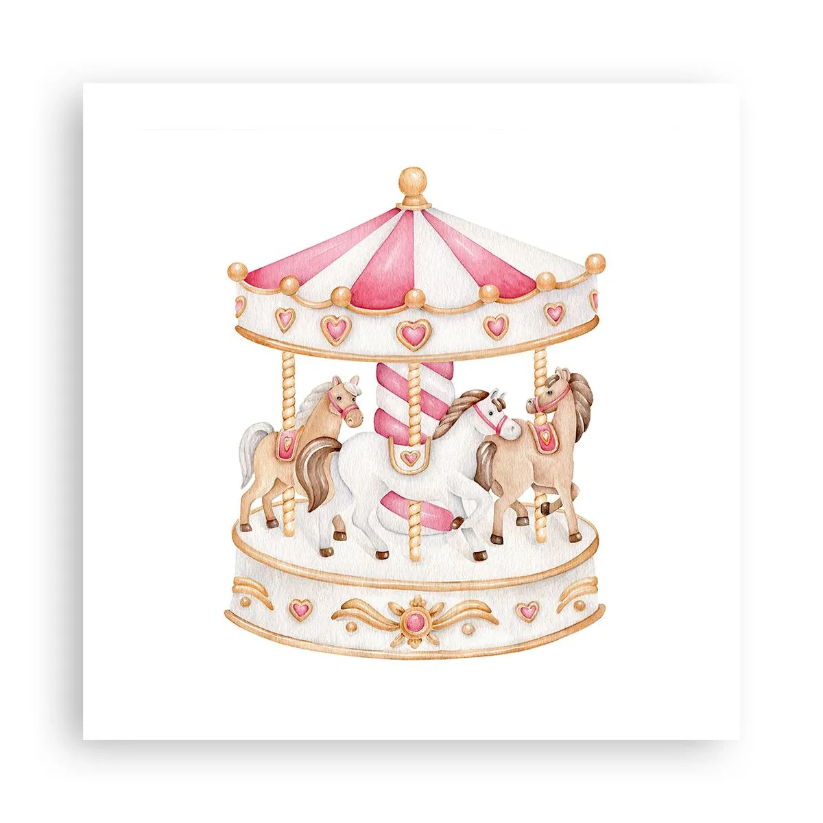 Plakat - Słodki świat dzieciństwa - 50x50 cm