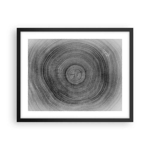 Plakat w czarnej ramie - Znak czasu - 50x40 cm
