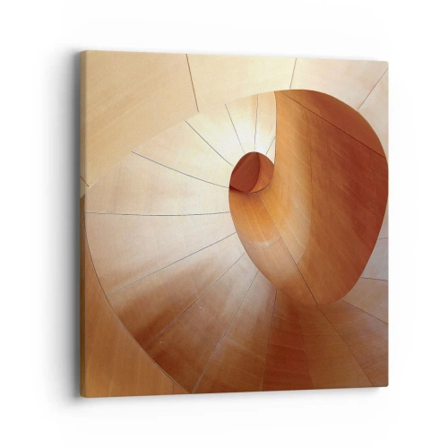 Obraz na płótnie - Architektoniczna serpentyna - 40x40 cm