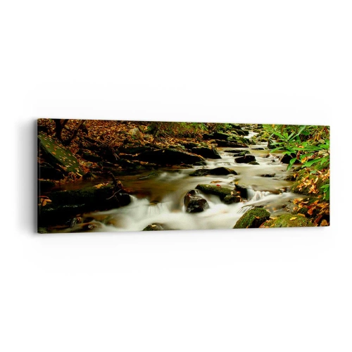 Obraz na płótnie - Jak płynne srebro - 90x30 cm