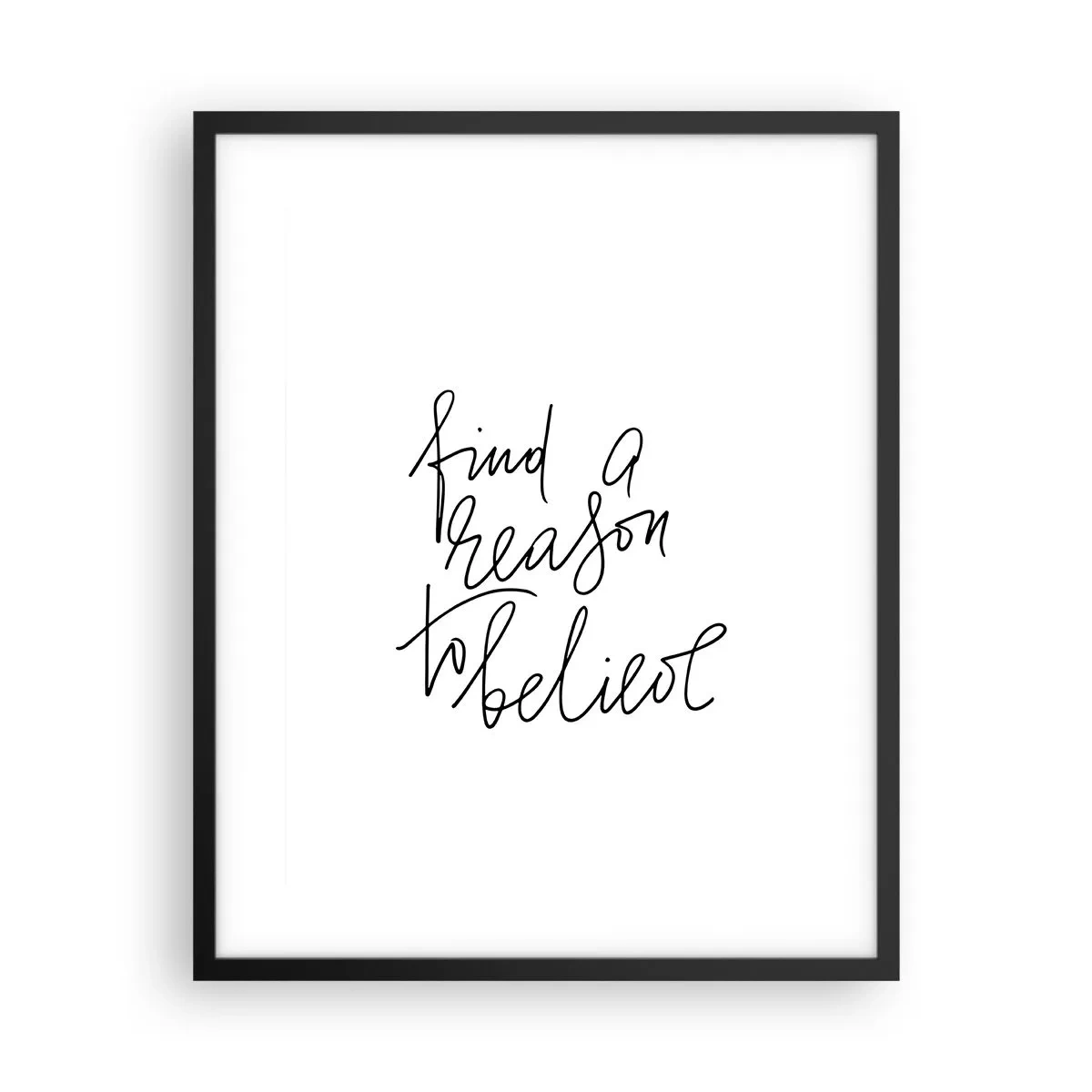 Plakat w czarnej ramie - To możliwe - 40x50 cm