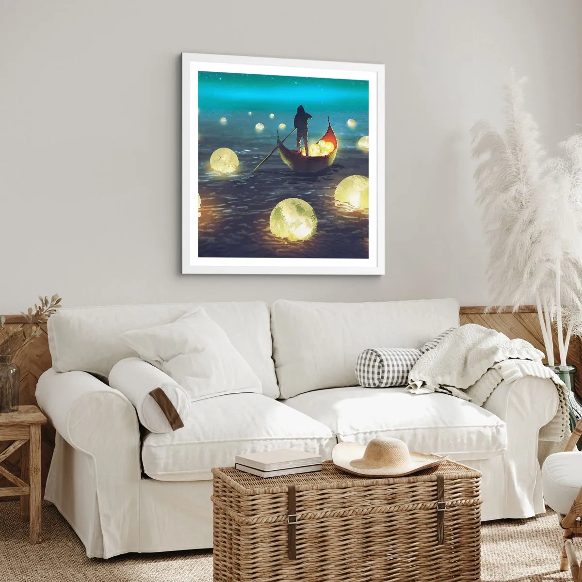 Plakat w białej ramie - Rzeczy, o których się filozofom nie śniło - 40x40 cm