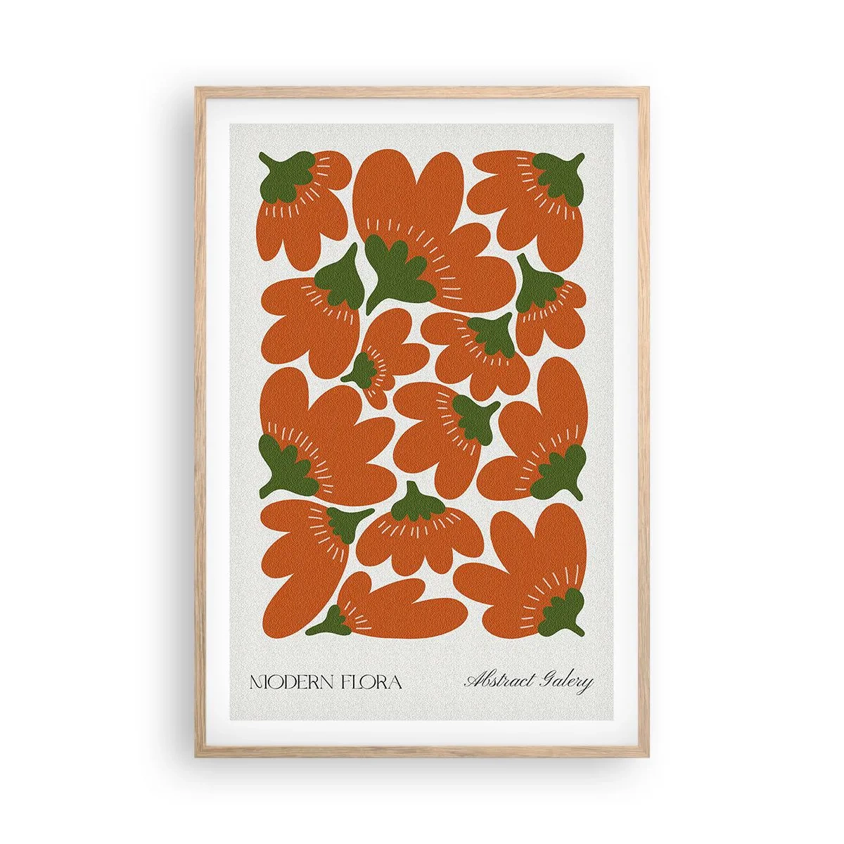 Plakat w ramie jasny dąb - Z życia kwiatów - 61x91 cm