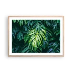 Plakat w ramie jasny dąb - Zanurzyć się w świeżości - 70x50 cm