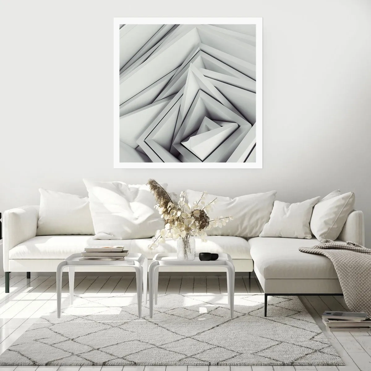 Plakat - Ostrych kątów pąkowie - 50x50 cm