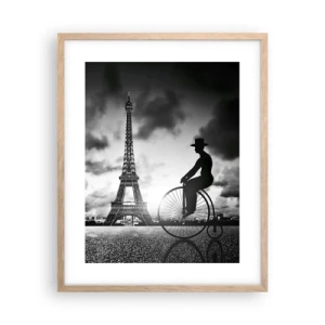 Plakat w ramie jasny dąb - Tęsknota do Belle Epoque - 40x50 cm