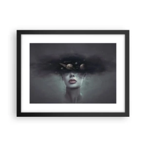 Plakat w czarnej ramie - A planety szaleją… - 40x30 cm