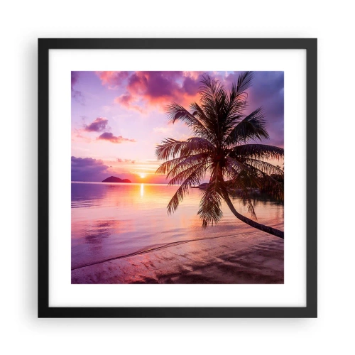 Plakat w czarnej ramie - Błogość aż po horyzont - 40x40 cm