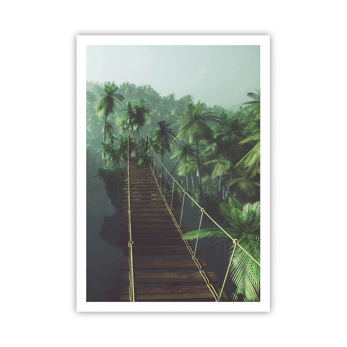 Plakat - Nad kipielą zieleni - 70x100 cm