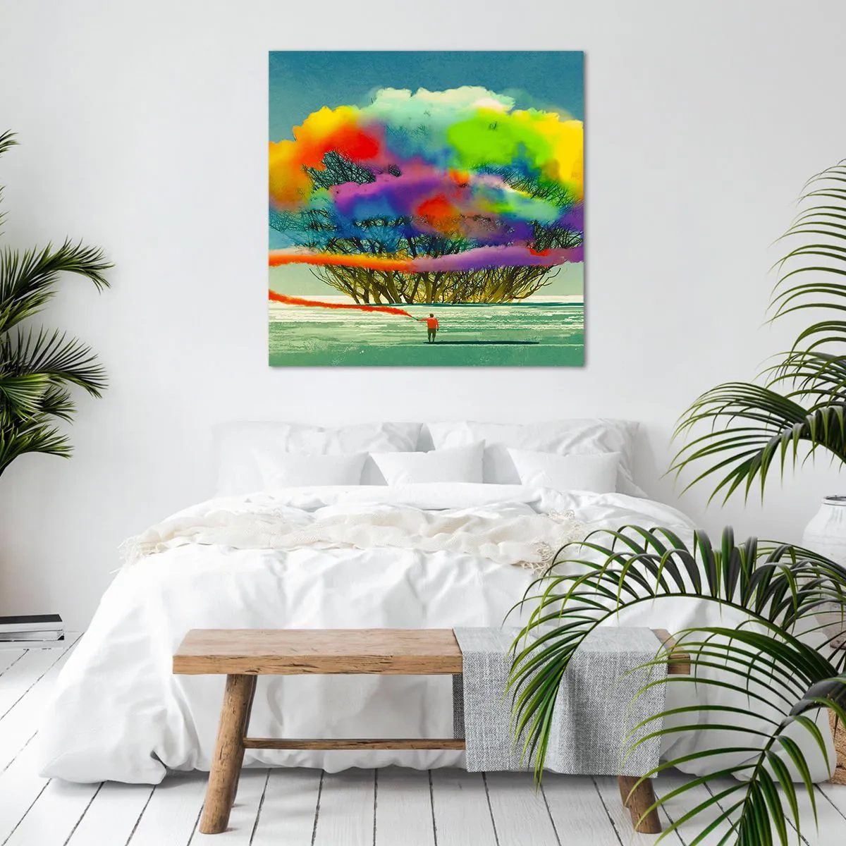 Obraz na płótnie - Ożywić ten świat - 60x60 cm