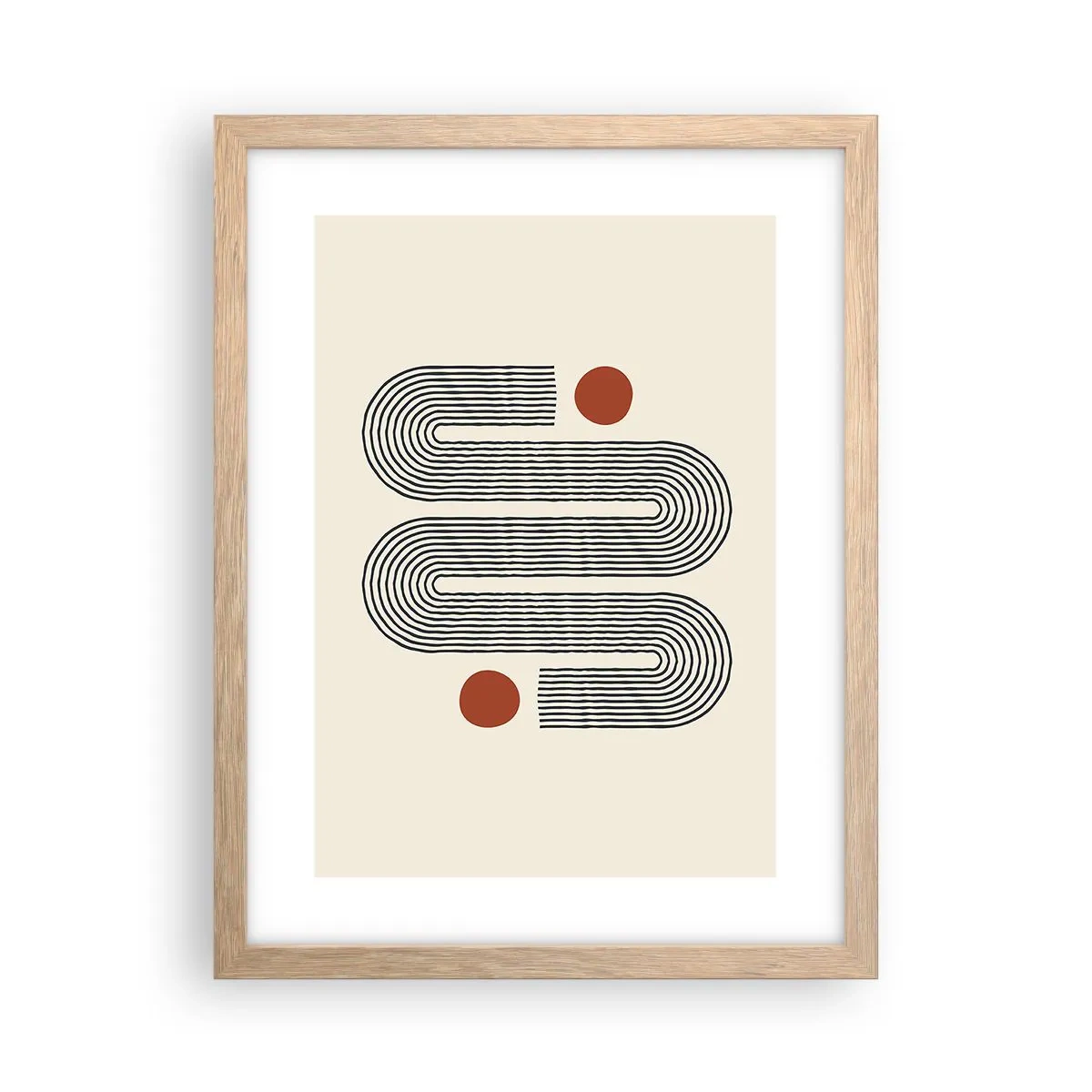 Plakat w ramie jasny dąb - Od początku do końca - 30x40 cm