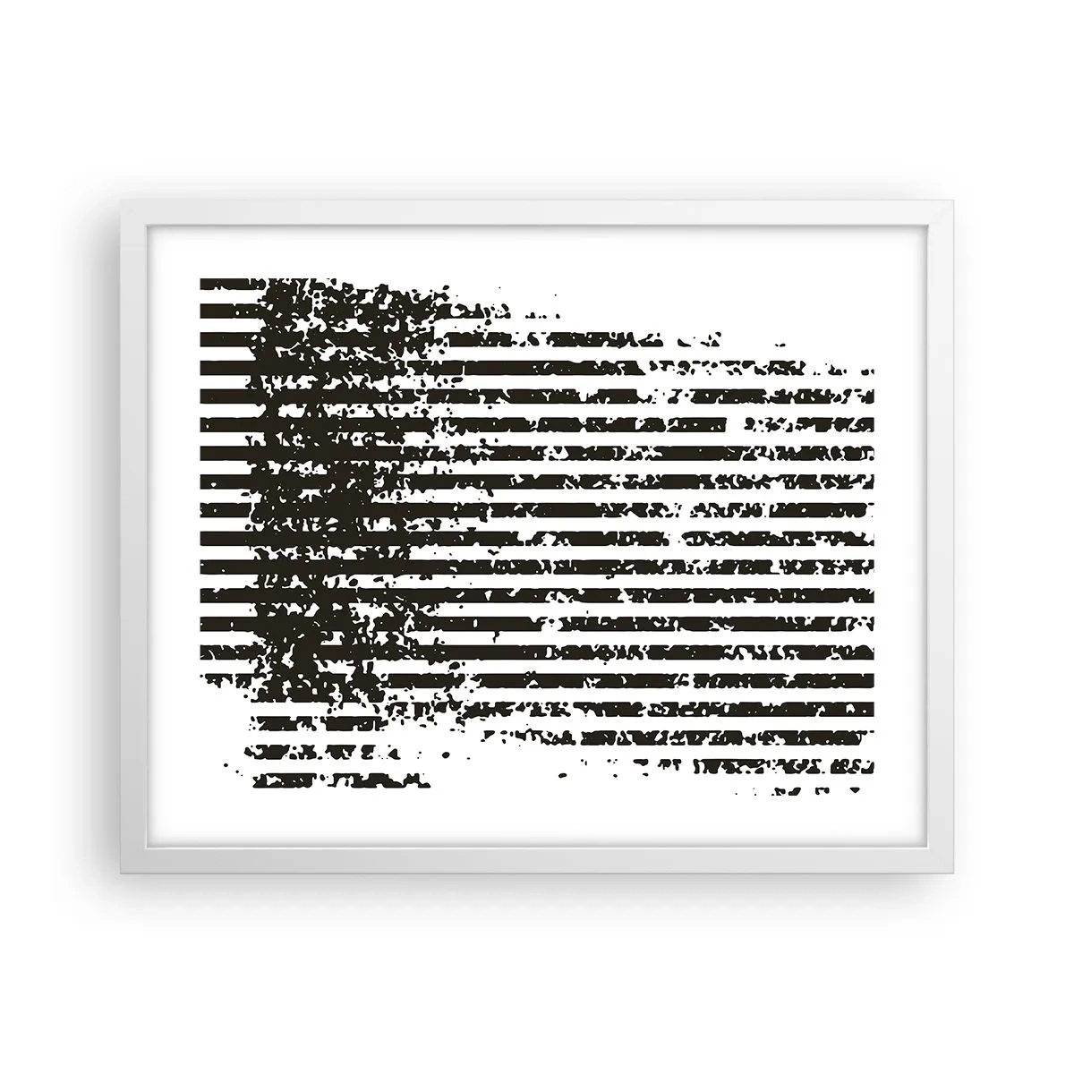 Plakat w białej ramie - Rytm i szum - 50x40 cm