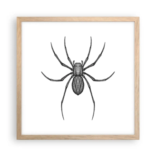 Plakat w ramie jasny dąb - Niepokojąca precyzja - 40x40 cm