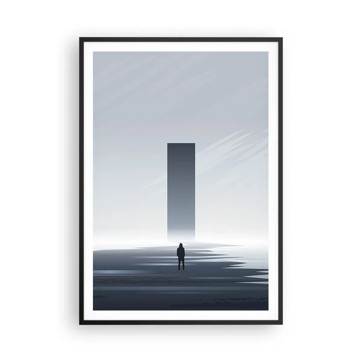Plakat w czarnej ramie - Szansa czy zagrożenie? - 70x100 cm