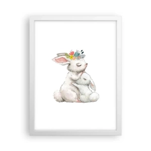 Plakat w białej ramie - Nie ma jak u mamy - 30x40 cm